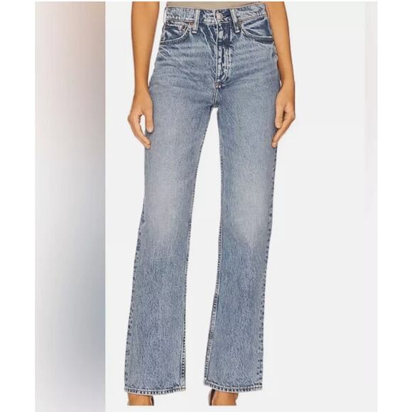 rag & bone Denim - Rag & Bone Womens Jeans Alex High Rise Straight Pants Denim Sz 30 x 29 Lucy